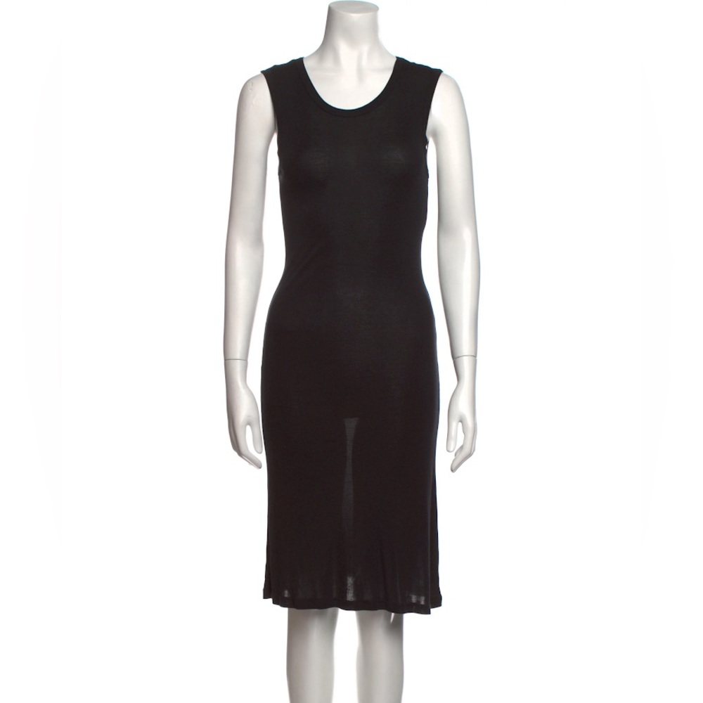 Black Scoop Neck Dress